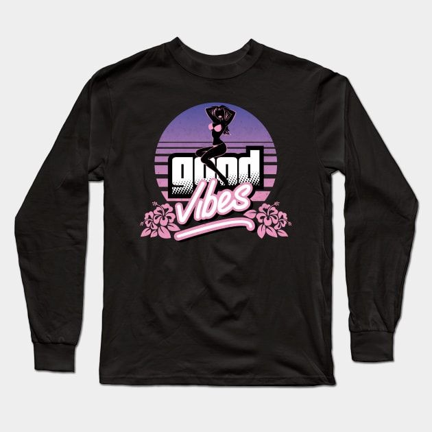 Good Vibes Long Sleeve T-Shirt by JacsonX